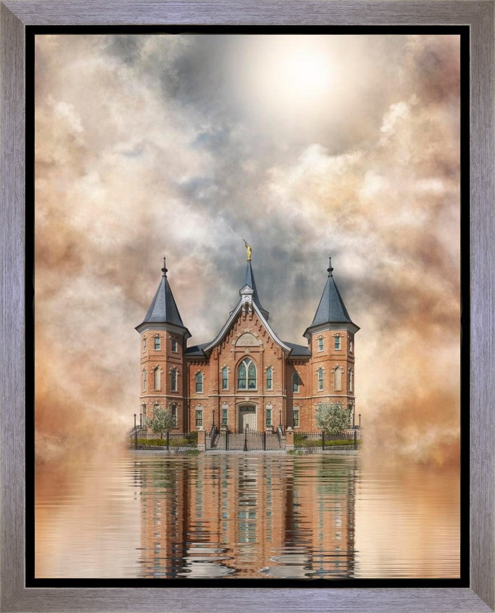 Millennial Reflection Provo City Center Temple Gallery Wrap
