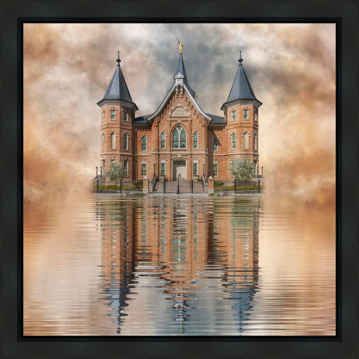 Millennial Reflection Provo City Center Temple Gallery Wrap