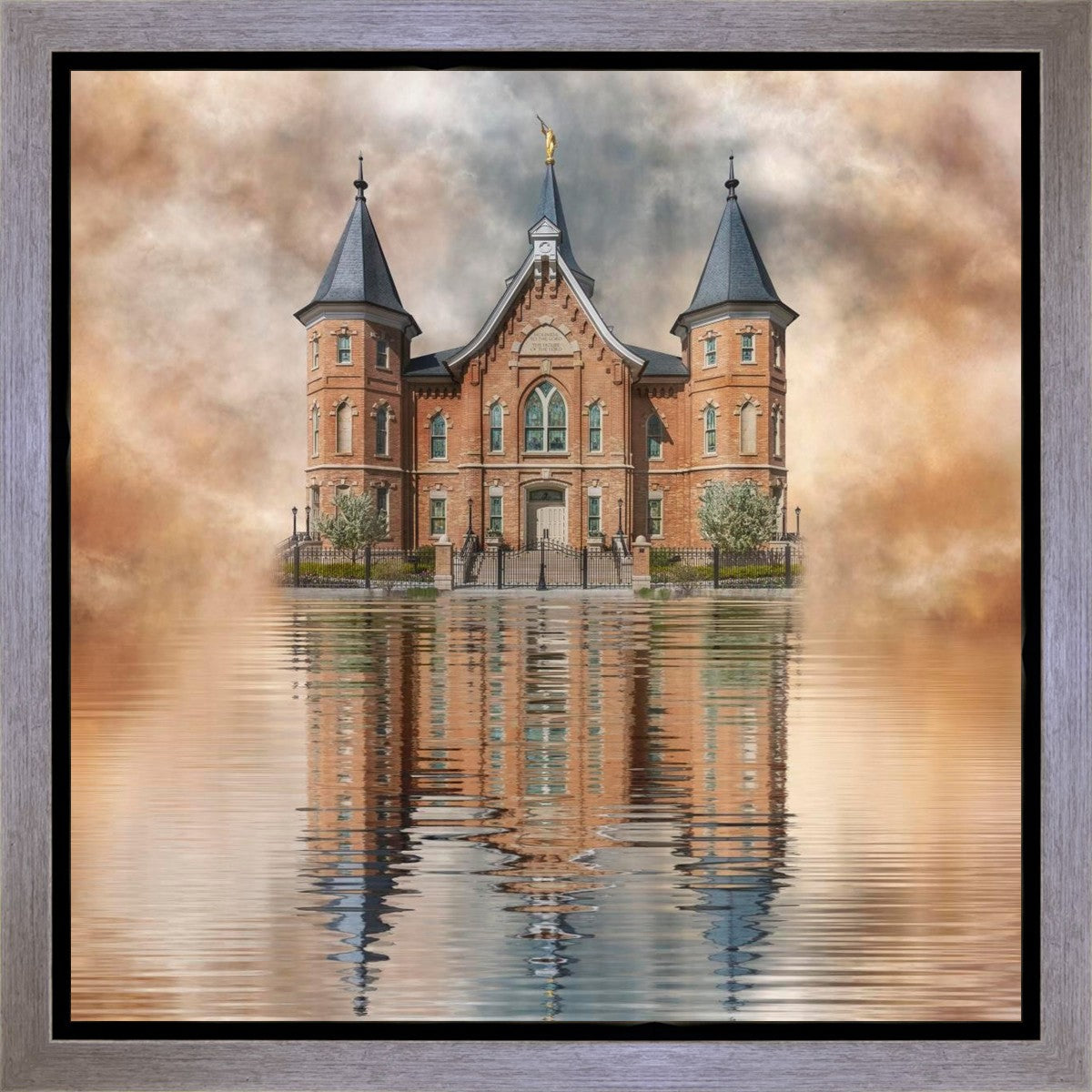 Millennial Reflection Provo City Center Temple Gallery Wrap