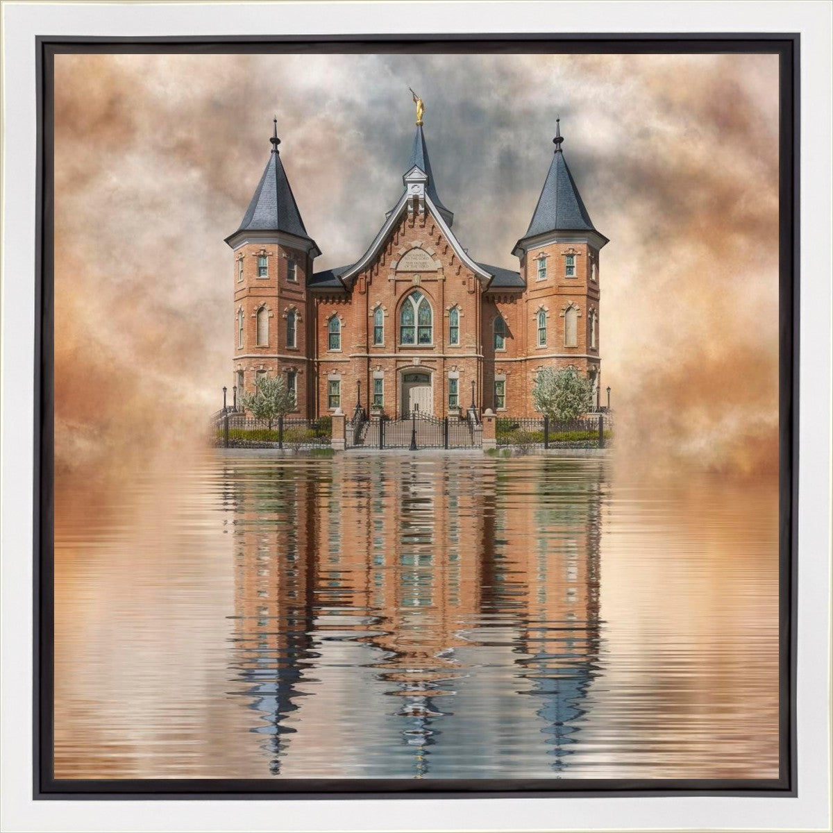 Millennial Reflection Provo City Center Temple Gallery Wrap