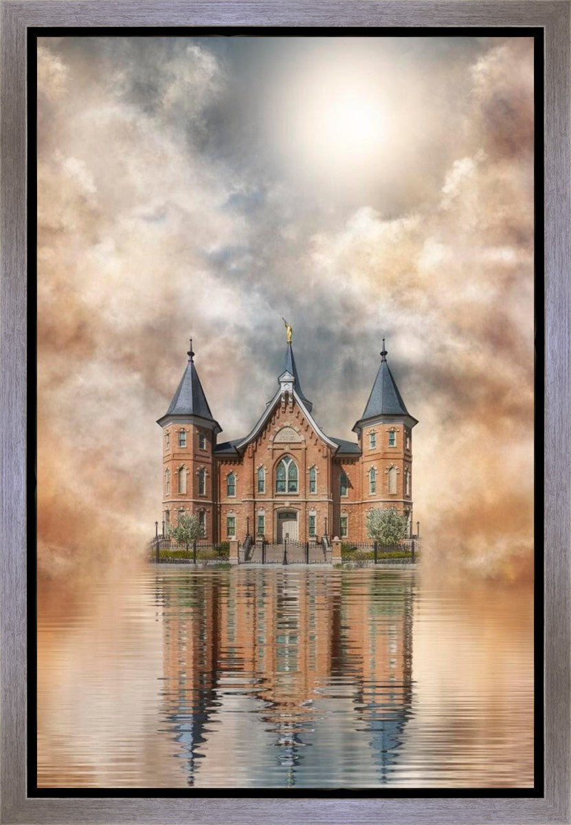 Millennial Reflection Provo City Center Temple Gallery Wrap