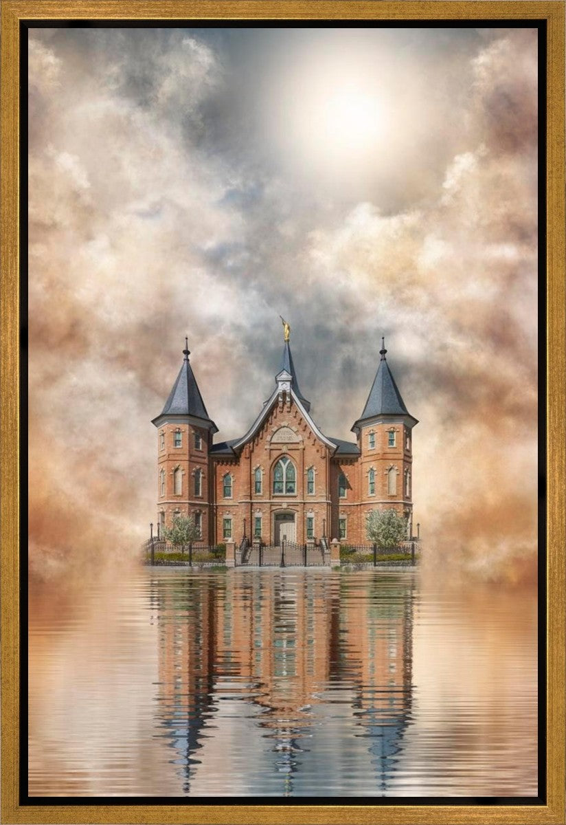 Millennial Reflection Provo City Center Temple Gallery Wrap