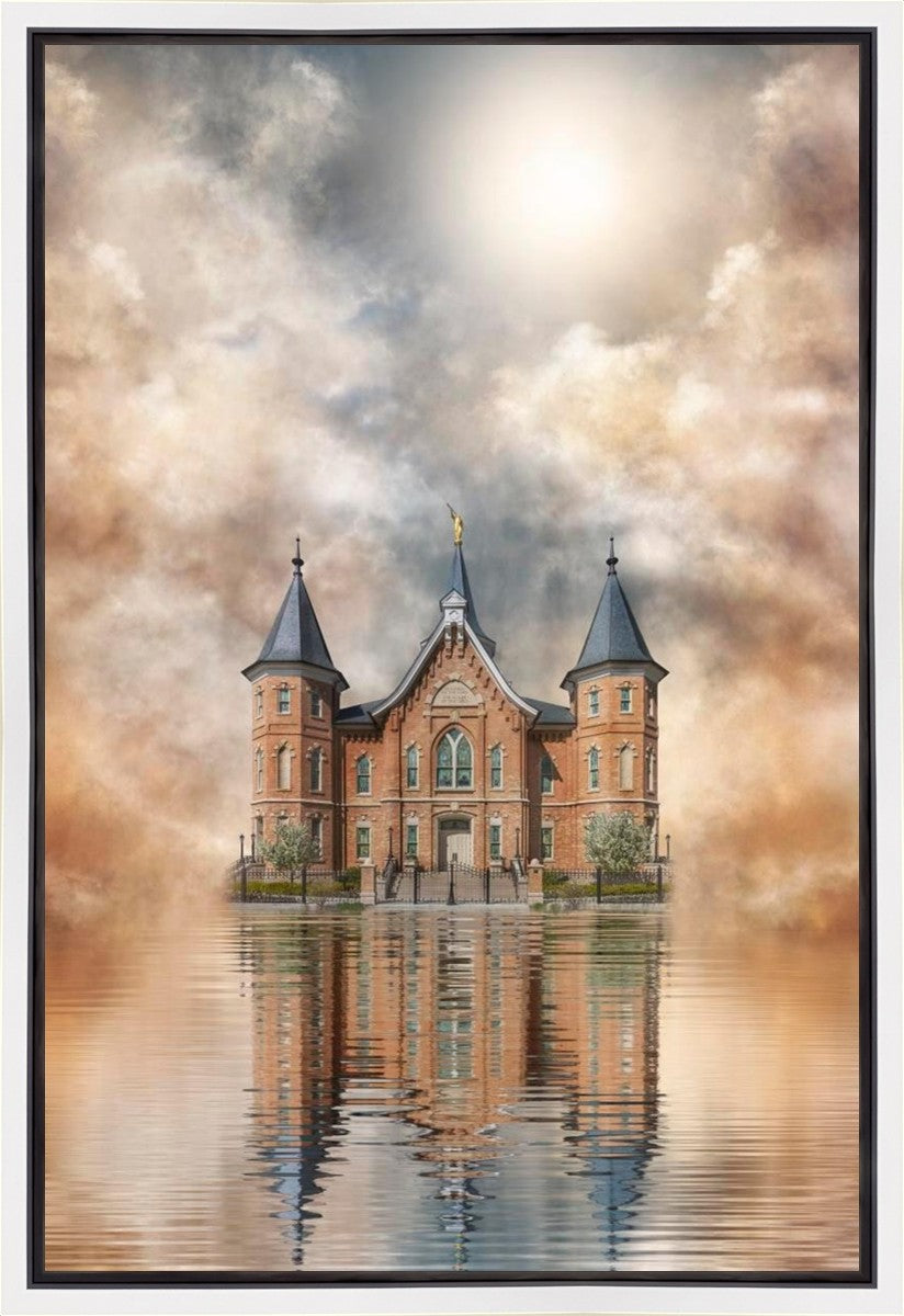 Millennial Reflection Provo City Center Temple Gallery Wrap