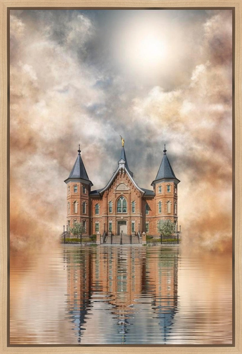 Millennial Reflection Provo City Center Temple Gallery Wrap