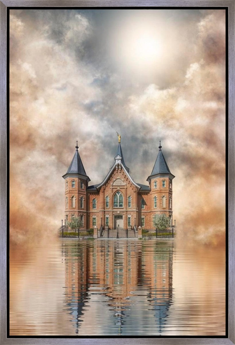 Millennial Reflection Provo City Center Temple Gallery Wrap