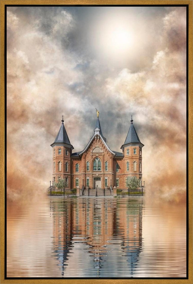 Millennial Reflection Provo City Center Temple Gallery Wrap