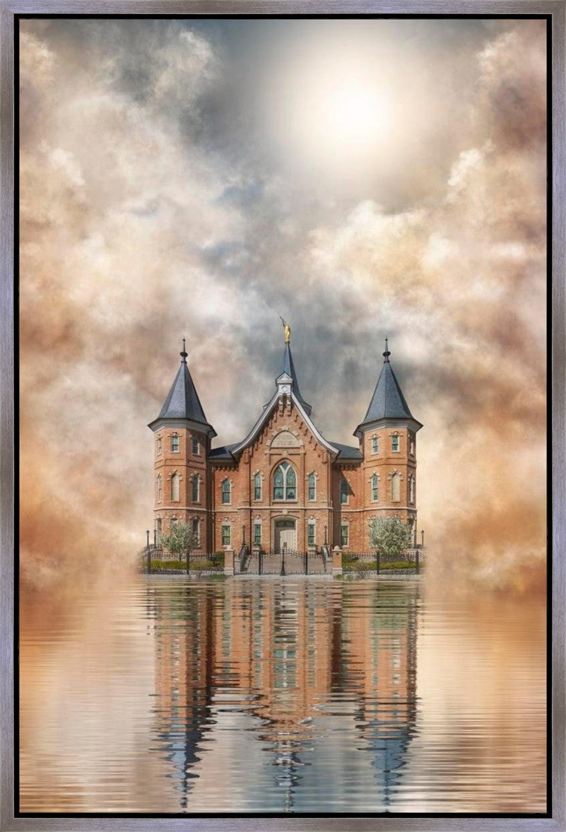 Millennial Reflection Provo City Center Temple Gallery Wrap