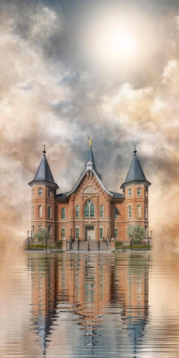 Millennial Reflection Provo City Center Temple Gallery Wrap