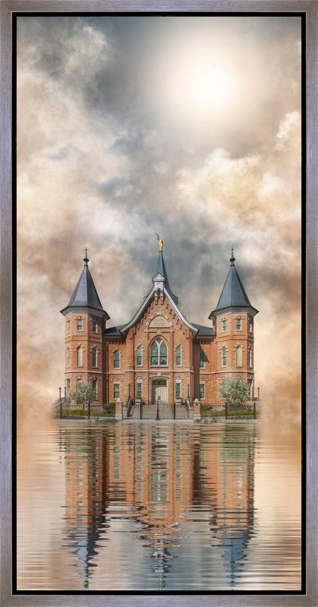 Millennial Reflection Provo City Center Temple Gallery Wrap