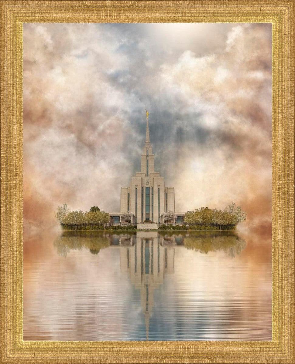 Millennial Reflection Oquirrh Mountain Temple