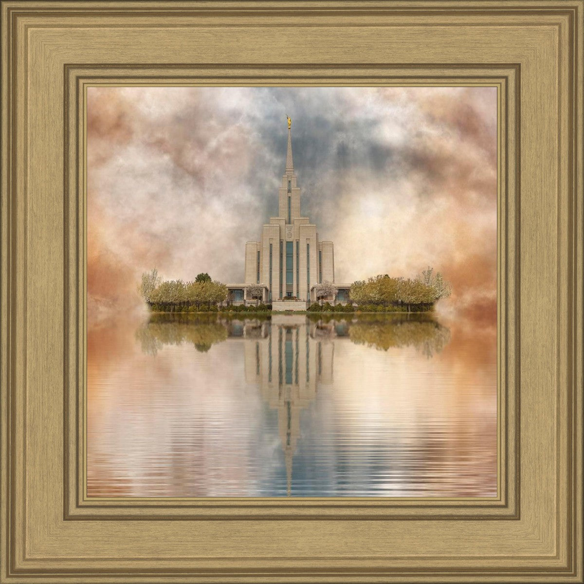 Millennial Reflection Oquirrh Mountain Temple