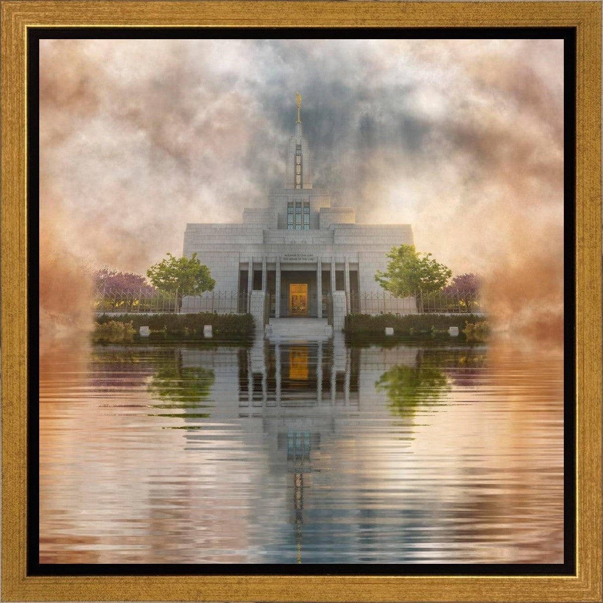 Millennial Reflection Draper Temple Gallery Wrap