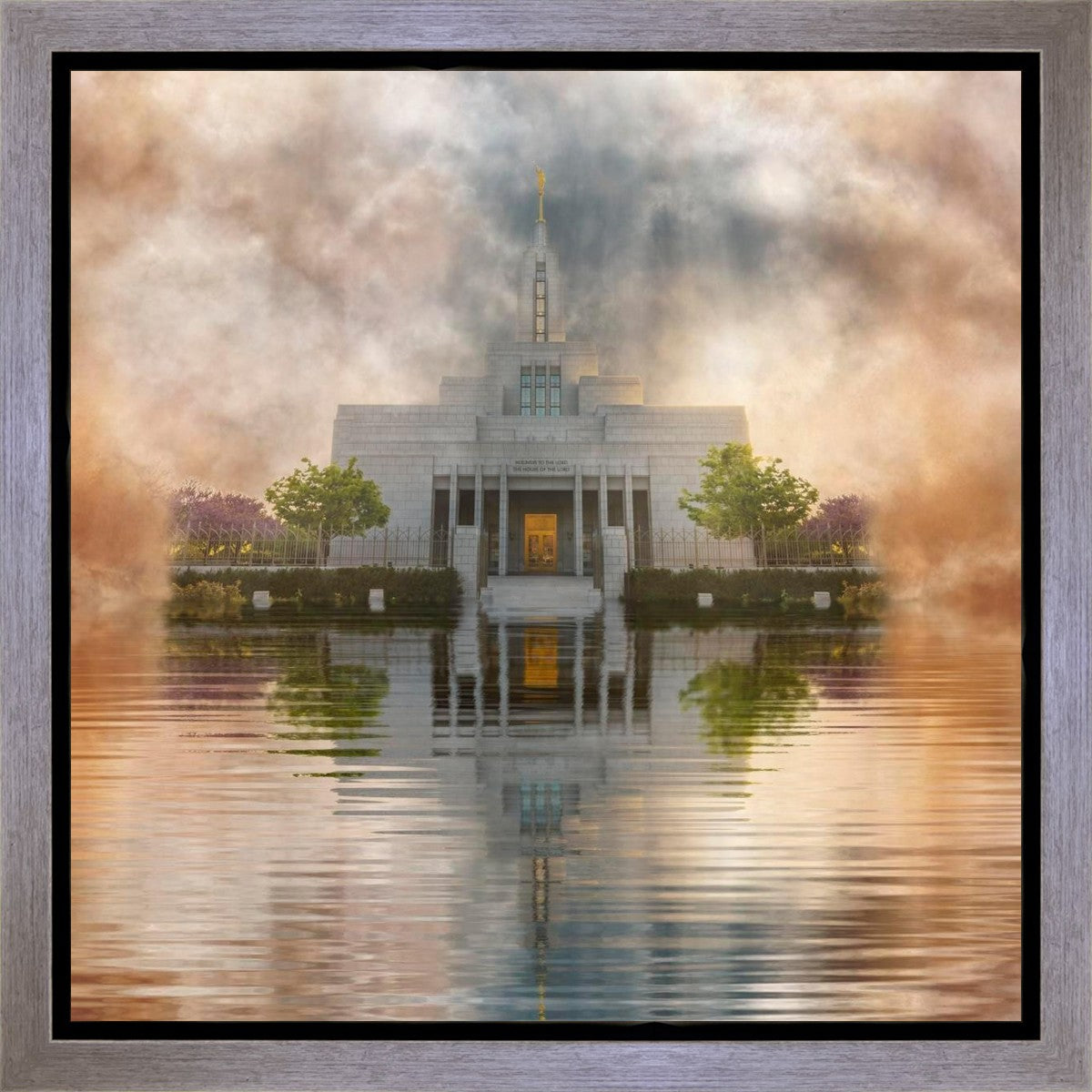 Millennial Reflection Draper Temple Gallery Wrap