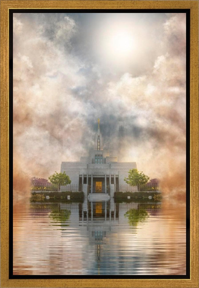 Millennial Reflection Draper Temple Gallery Wrap