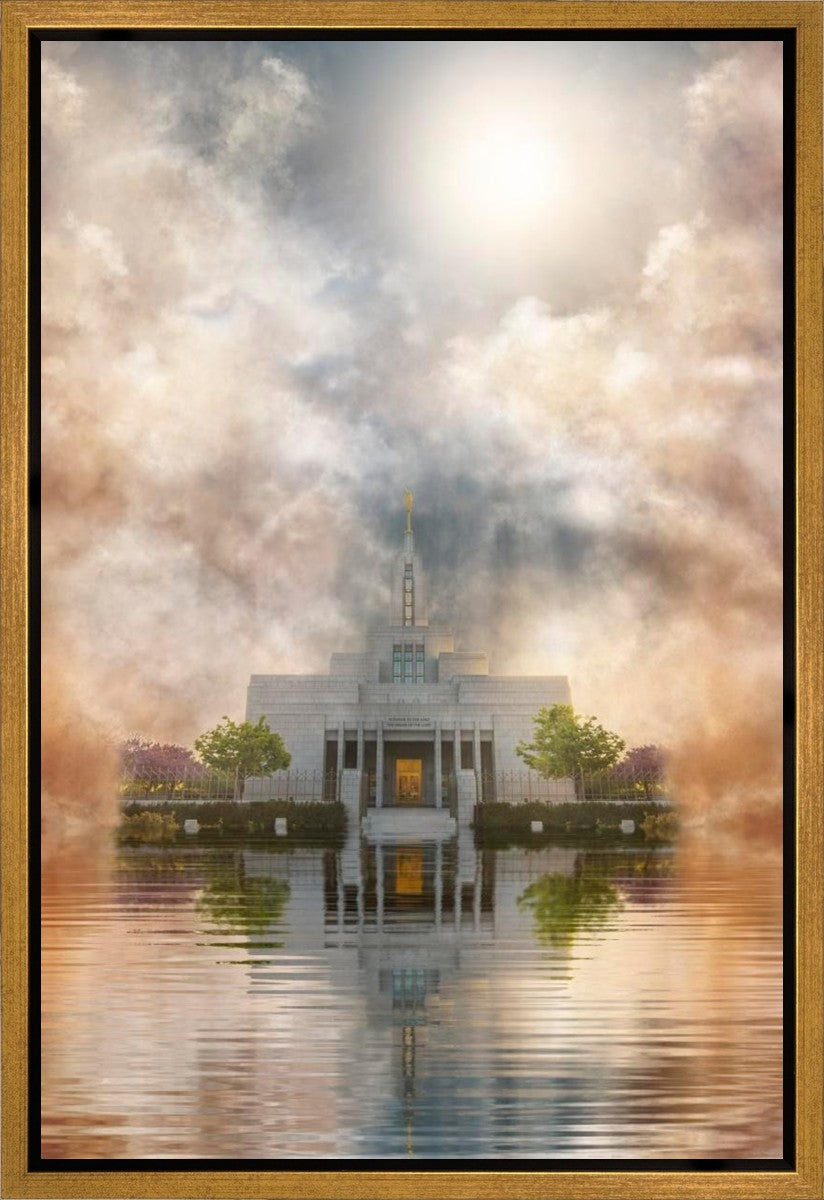 Millennial Reflection Draper Temple Gallery Wrap