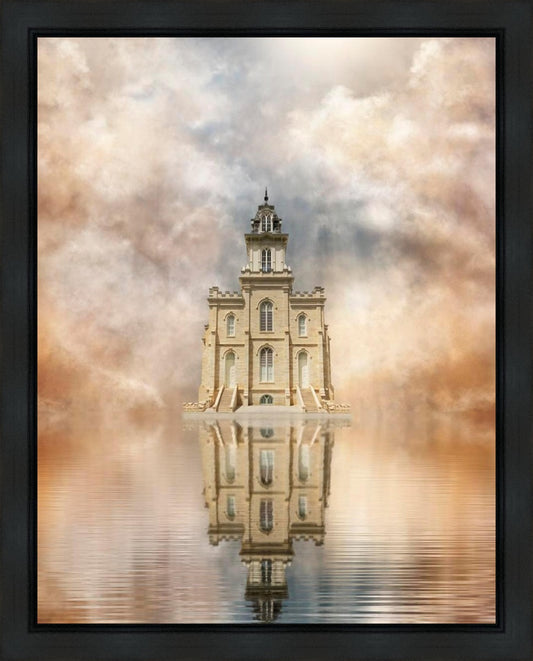 Millennial Reflection Manti Temple Gallery Wrap