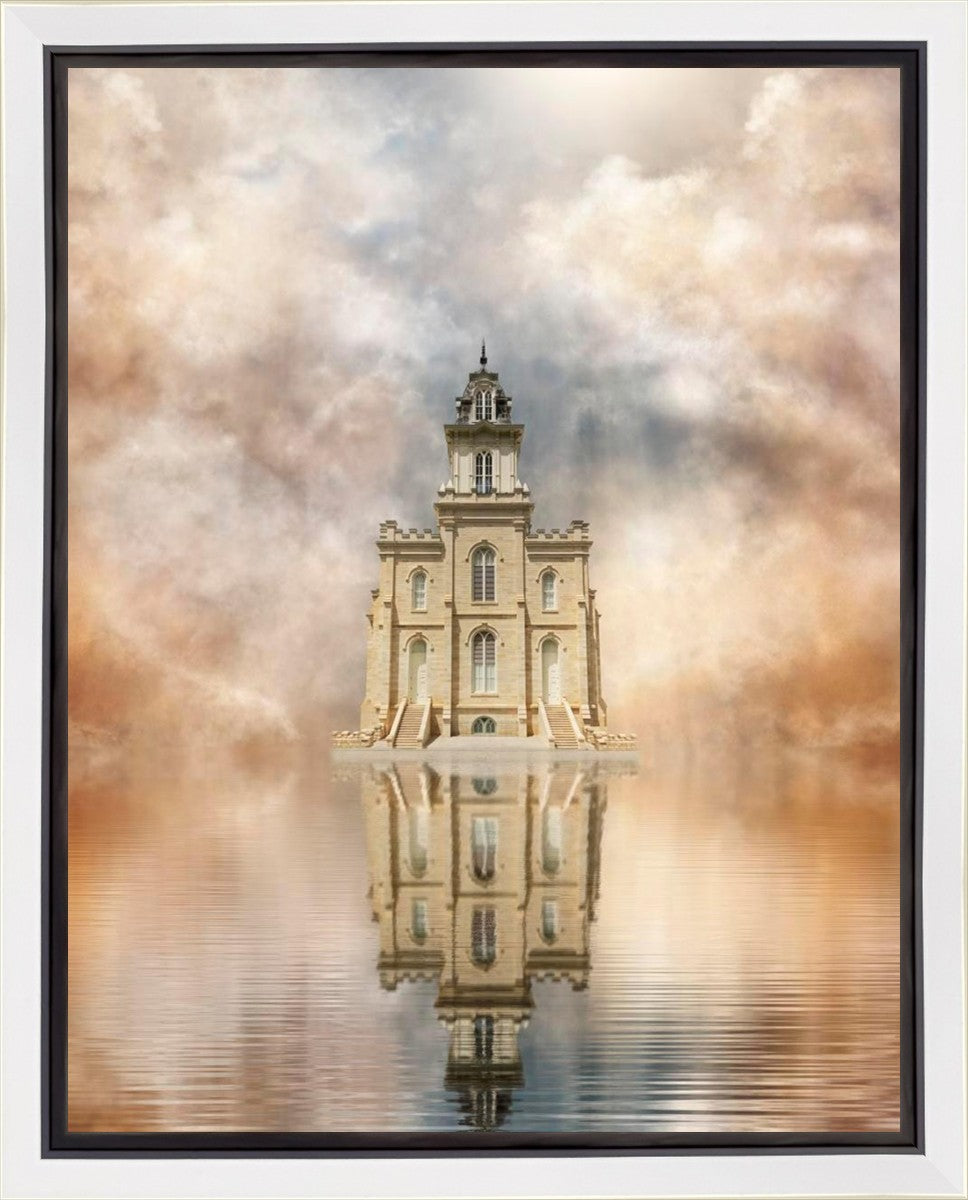 Millennial Reflection Manti Temple Gallery Wrap