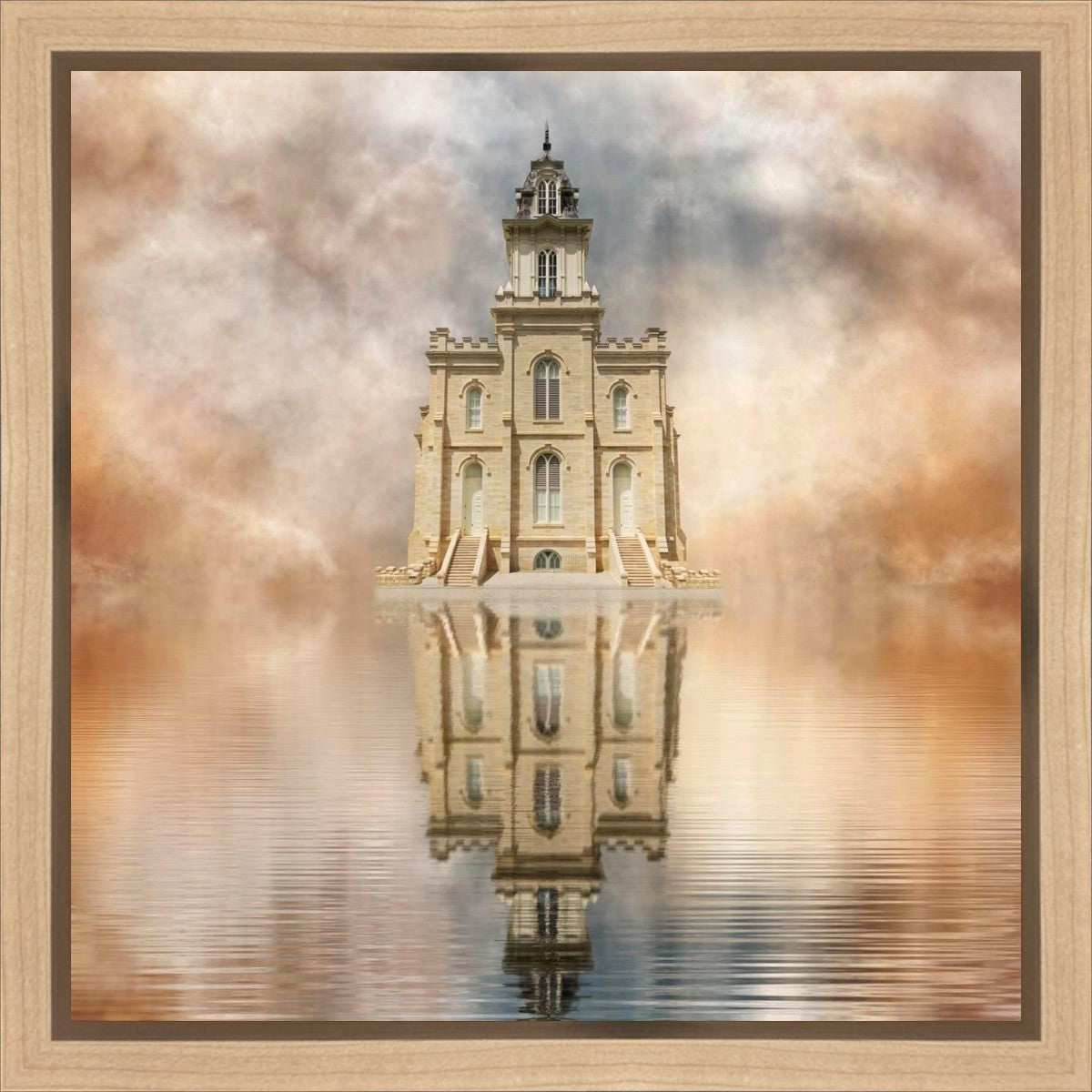 Millennial Reflection Manti Temple Gallery Wrap