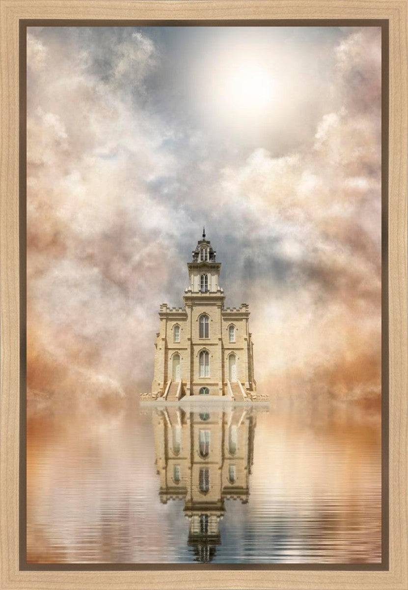 Millennial Reflection Manti Temple Gallery Wrap