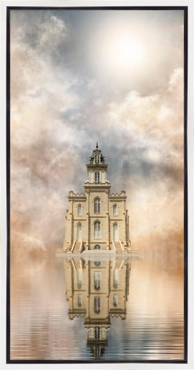 Millennial Reflection Manti Temple Gallery Wrap