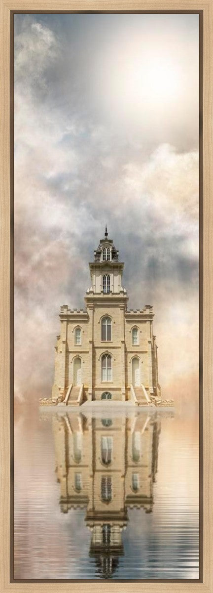 Millennial Reflection Manti Temple Gallery Wrap