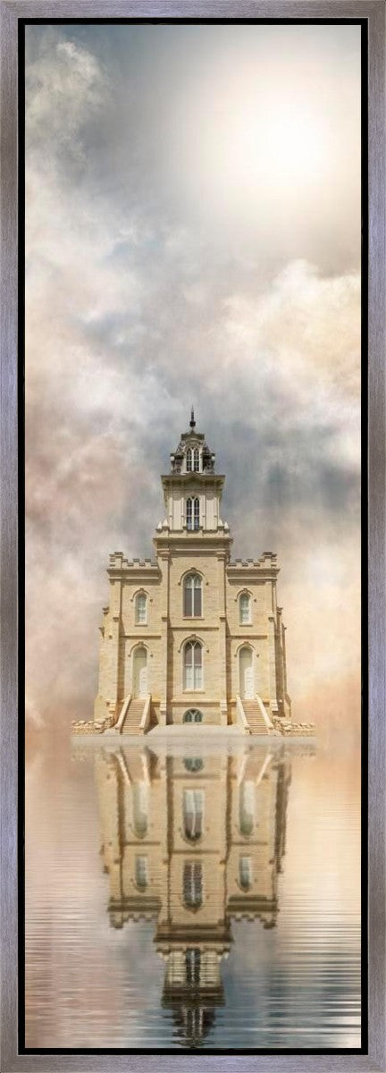 Millennial Reflection Manti Temple Gallery Wrap
