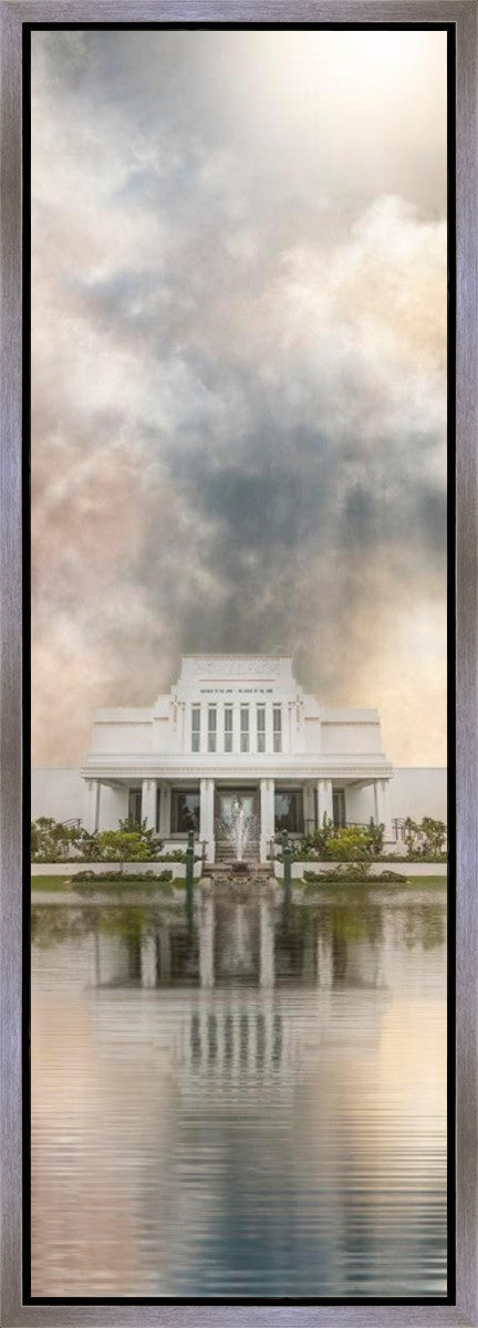 Millennial Reflection Laie Hawaii Temple Gallery Wrap