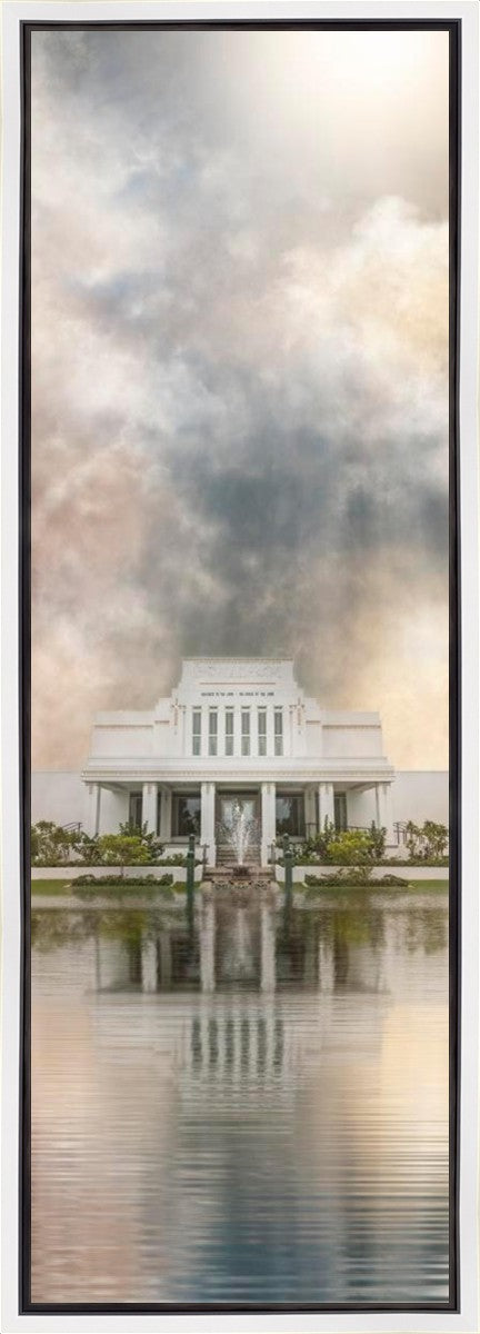 Millennial Reflection Laie Hawaii Temple Gallery Wrap
