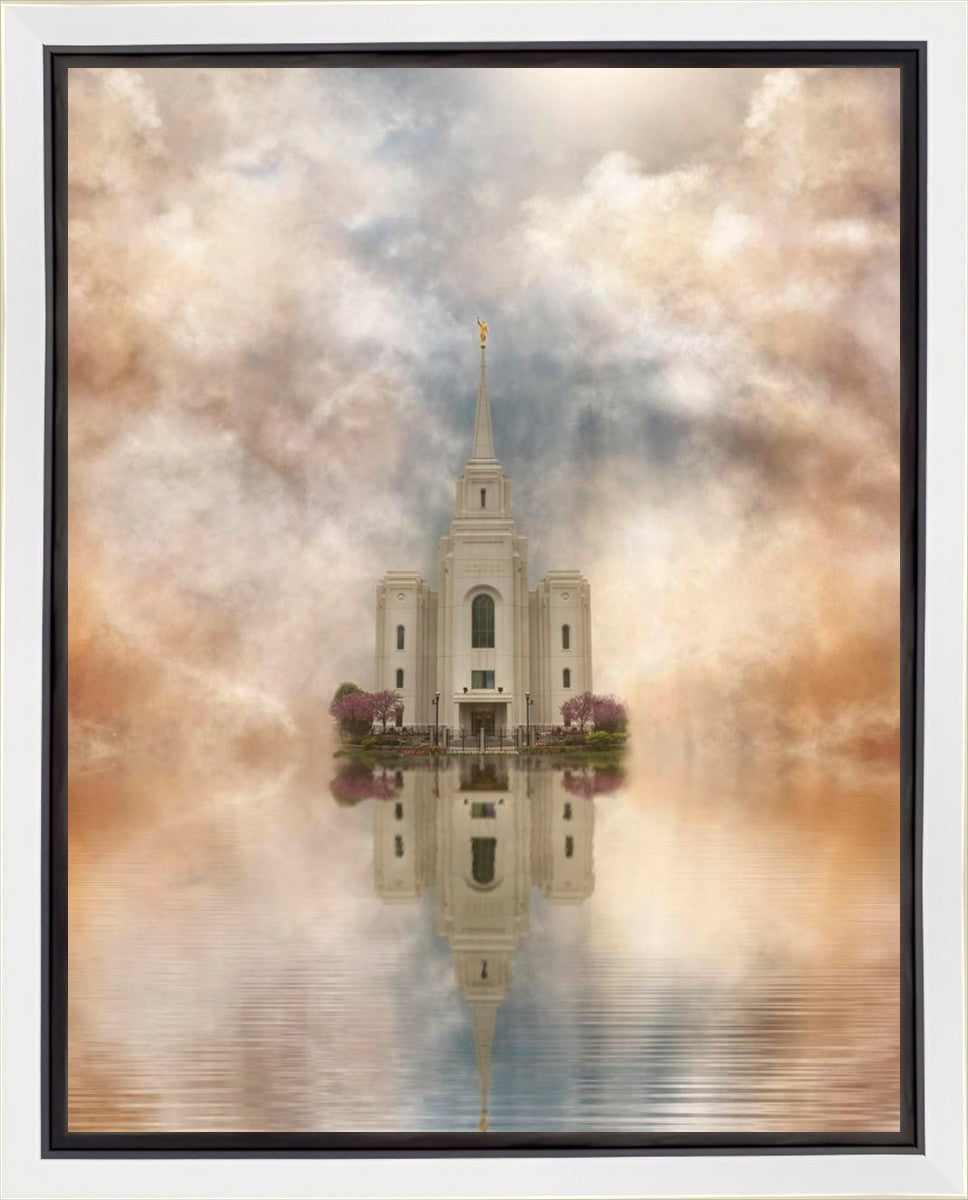Millennial Reflection Brigham City Utah Temple Gallery Wrap