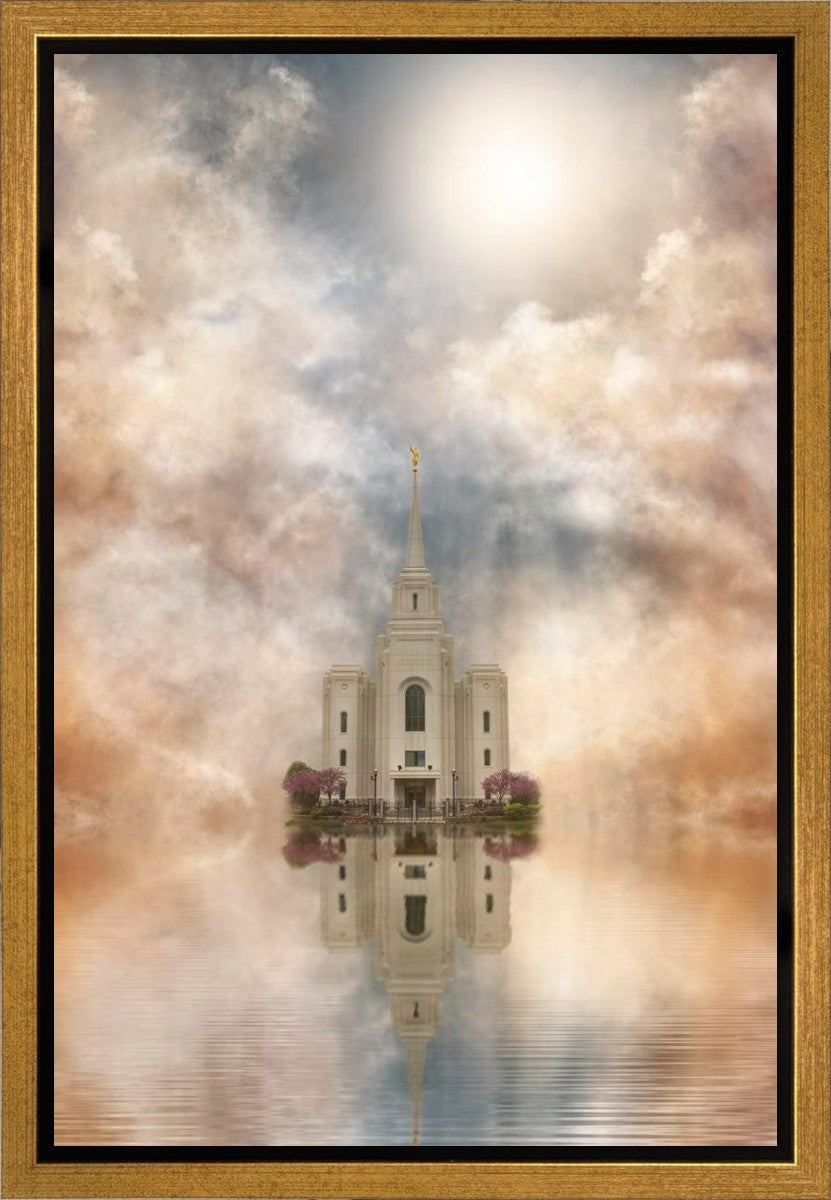 Millennial Reflection Brigham City Utah Temple Gallery Wrap