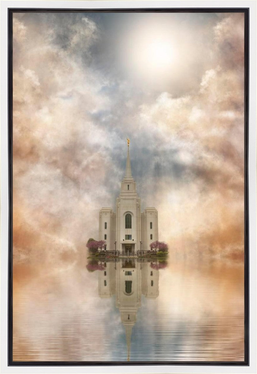Millennial Reflection Brigham City Utah Temple Gallery Wrap