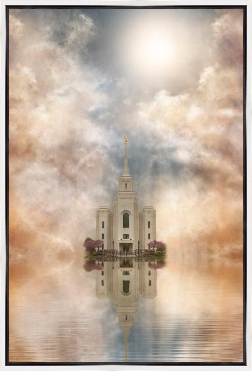 Millennial Reflection Brigham City Utah Temple Gallery Wrap
