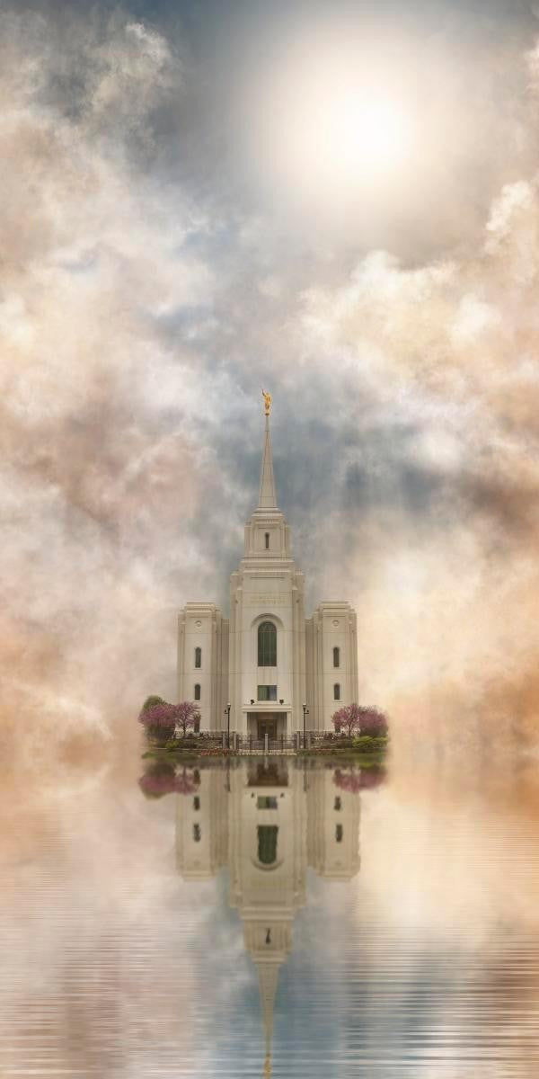 Millennial Reflection Brigham City Utah Temple Gallery Wrap