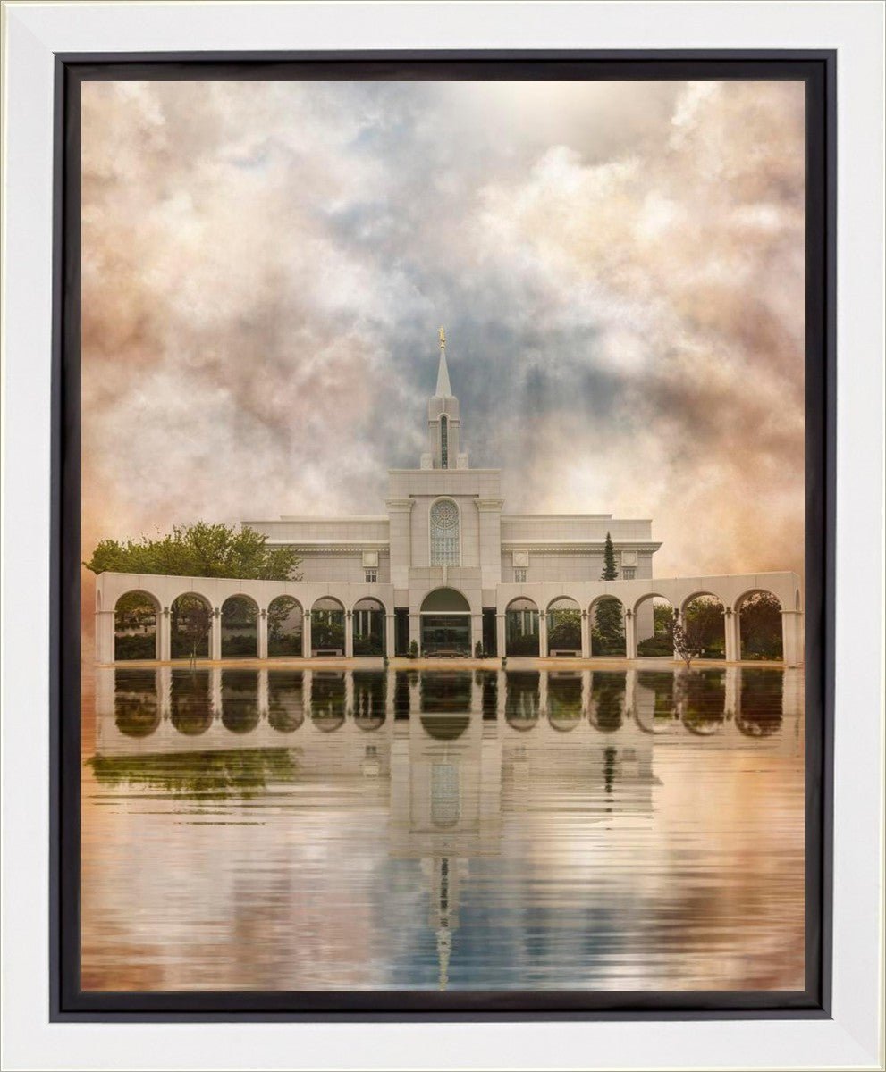 Millennial Reflection Bountiful Utah Temple Gallery Wrap