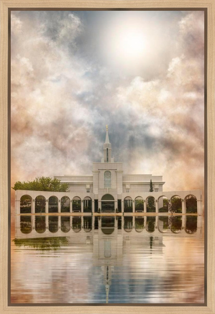 Millennial Reflection Bountiful Utah Temple Gallery Wrap