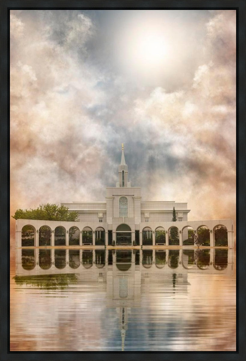 Millennial Reflection Bountiful Utah Temple Gallery Wrap