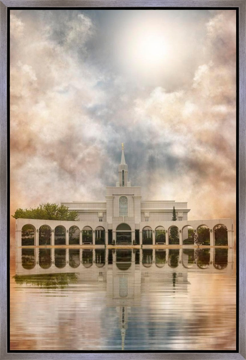 Millennial Reflection Bountiful Utah Temple Gallery Wrap