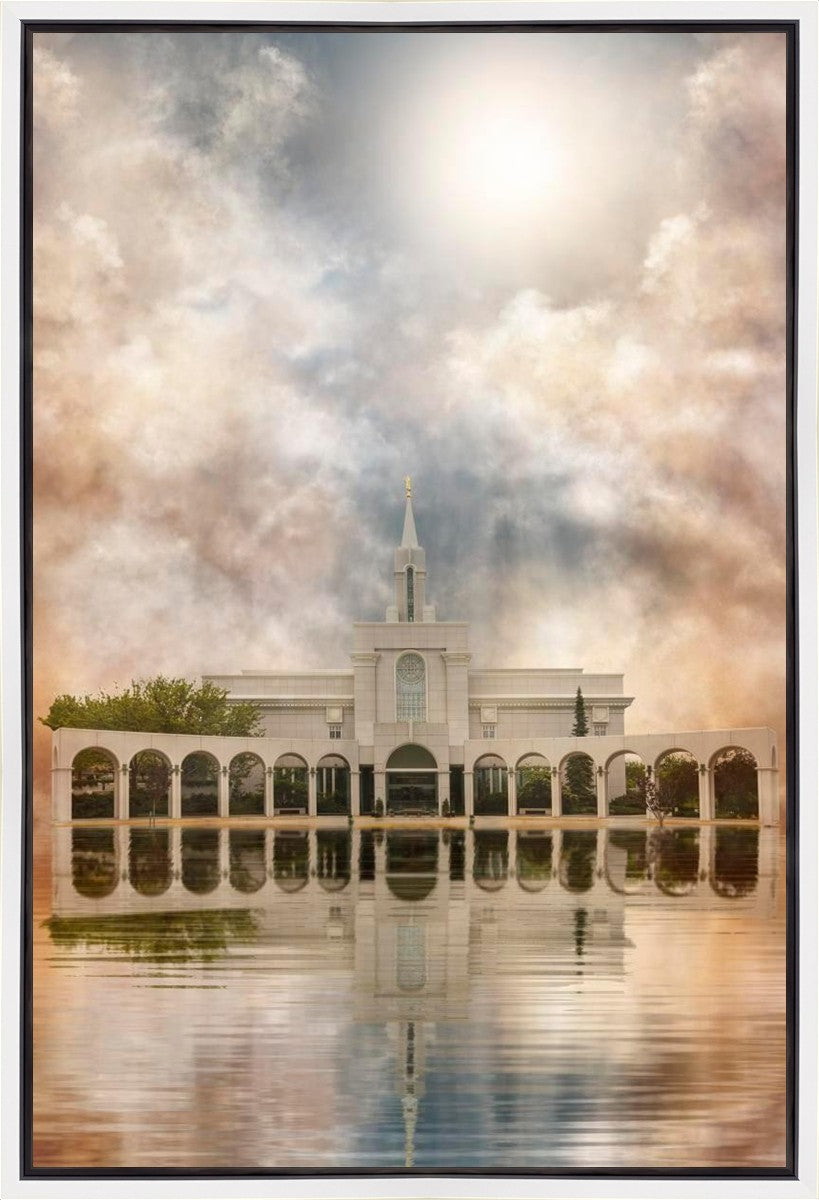 Millennial Reflection Bountiful Utah Temple Gallery Wrap