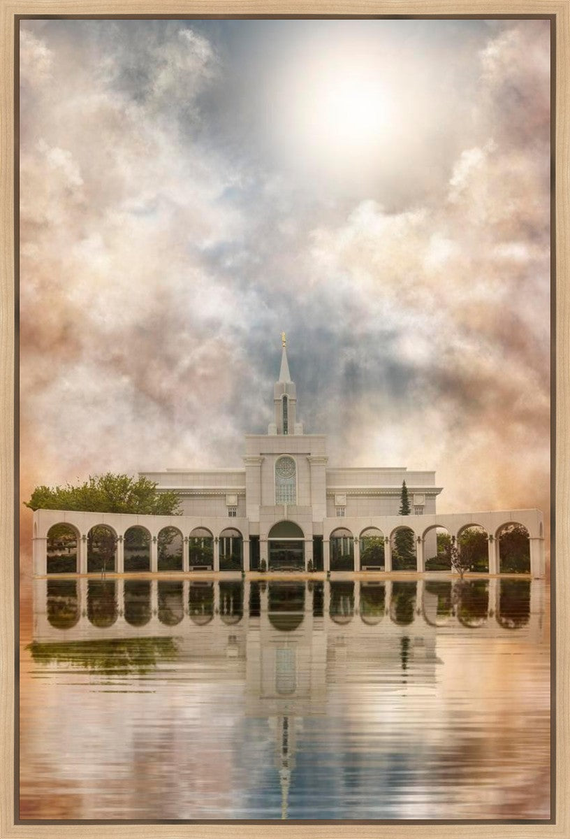 Millennial Reflection Bountiful Utah Temple Gallery Wrap