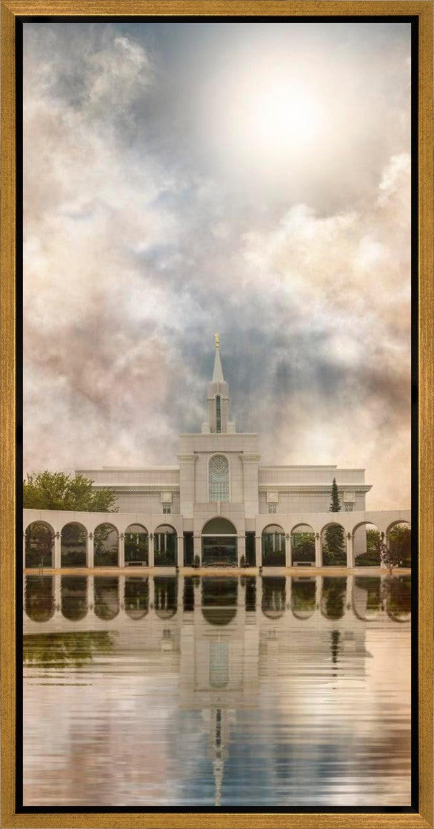Millennial Reflection Bountiful Utah Temple Gallery Wrap