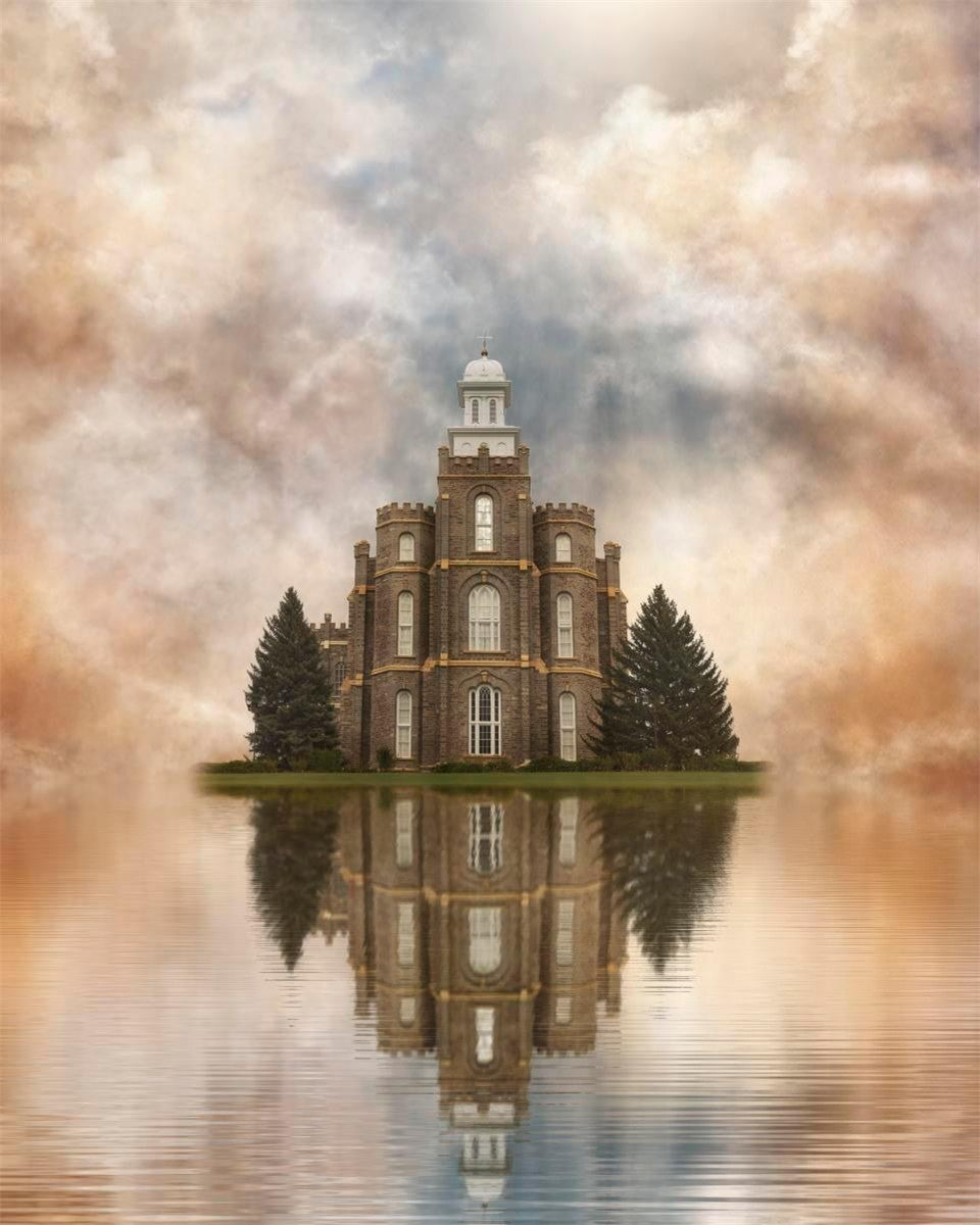 Millennial Reflection Logan Utah Temple Gallery Wrap