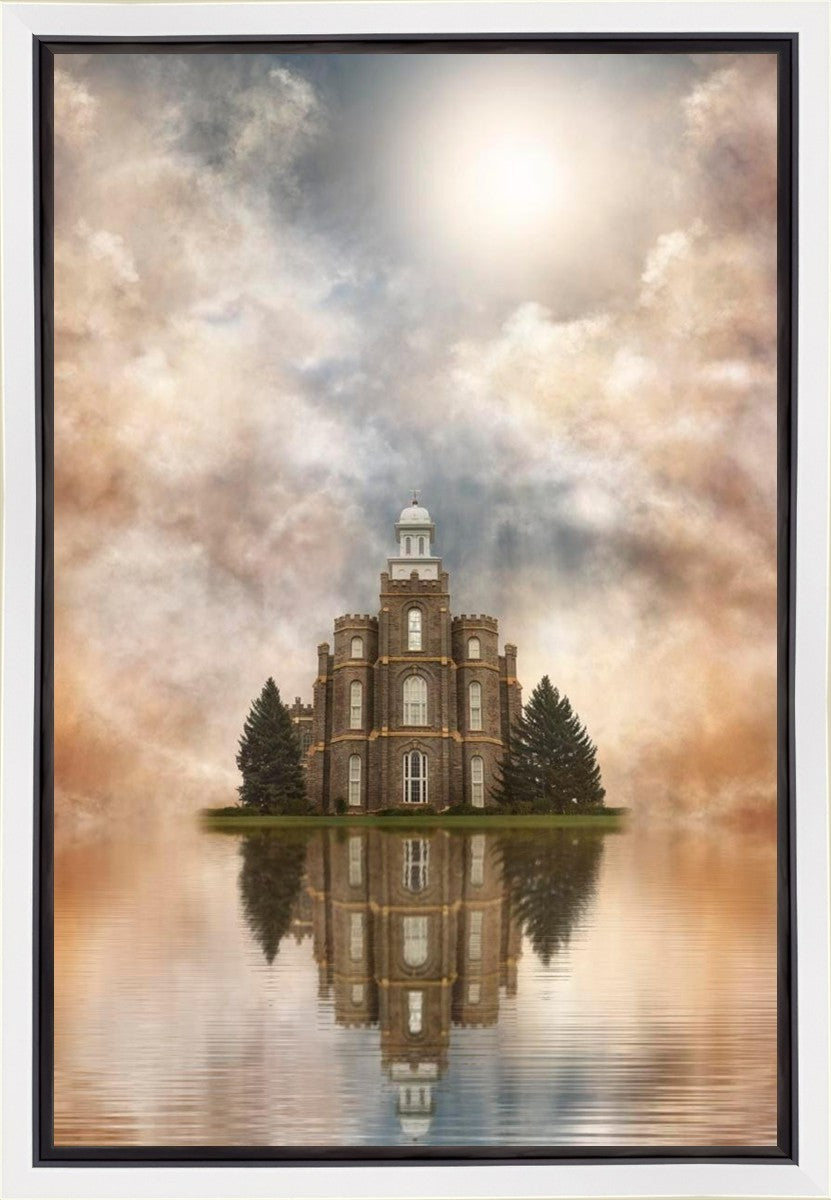 Millennial Reflection Logan Utah Temple Gallery Wrap