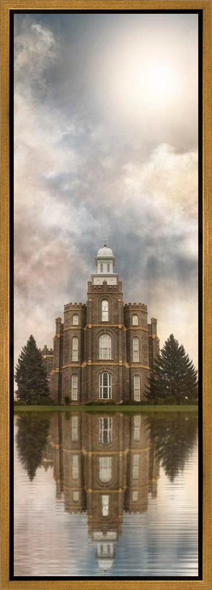 Millennial Reflection Logan Utah Temple Gallery Wrap