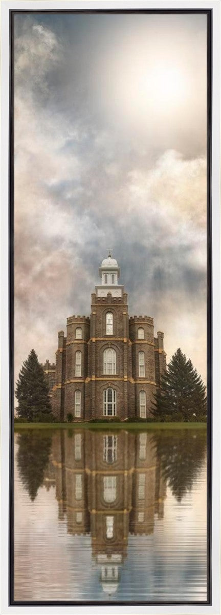 Millennial Reflection Logan Utah Temple Gallery Wrap