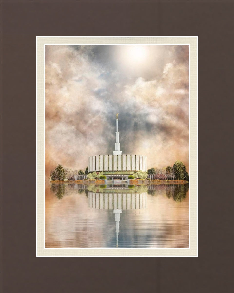 Millennial Reflection Provo Utah Temple