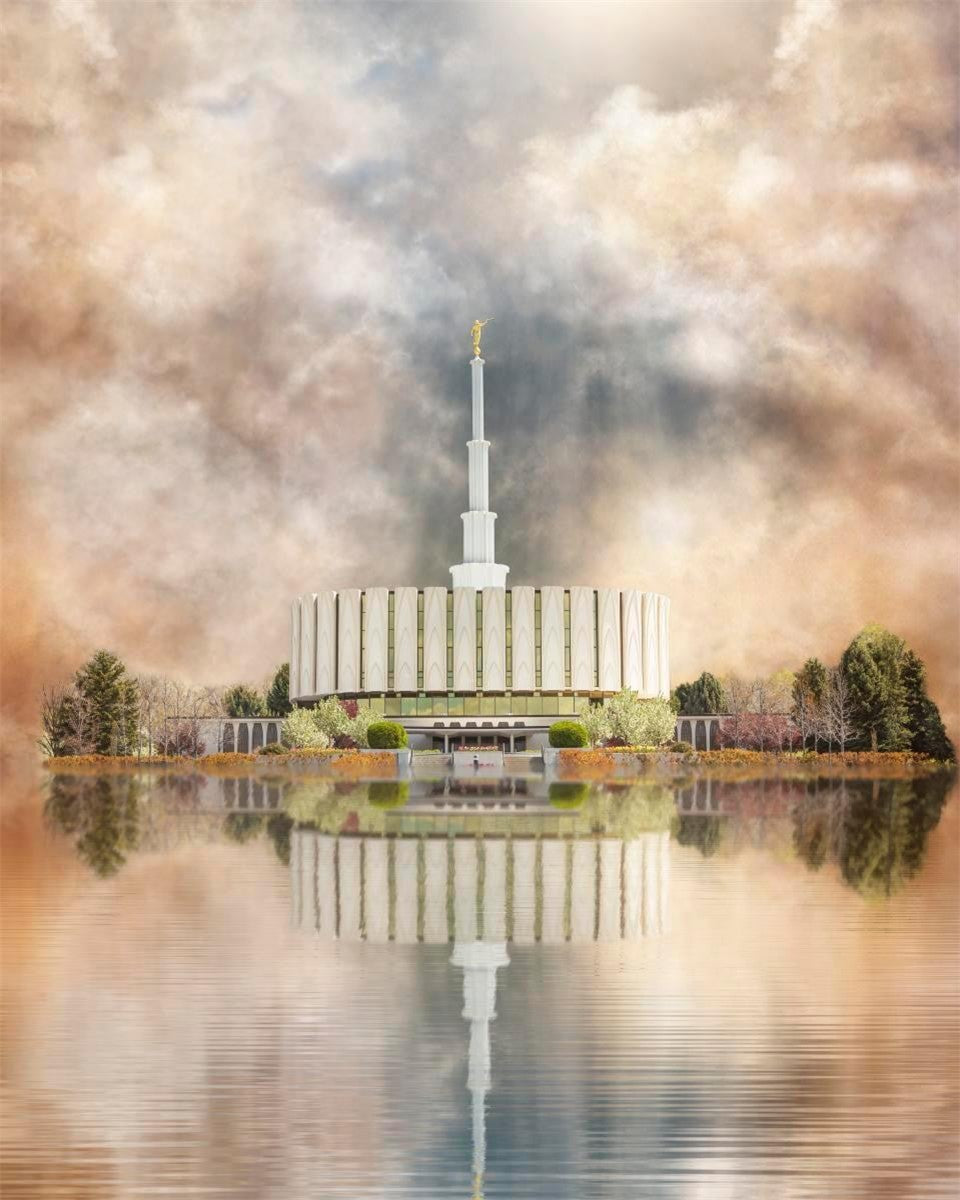 Millennial Reflection Provo Utah Temple Gallery Wrap