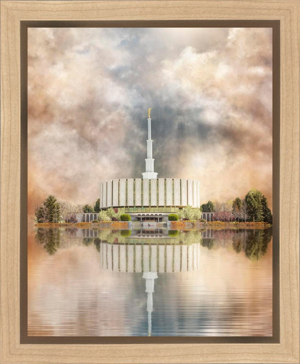 Millennial Reflection Provo Utah Temple Gallery Wrap