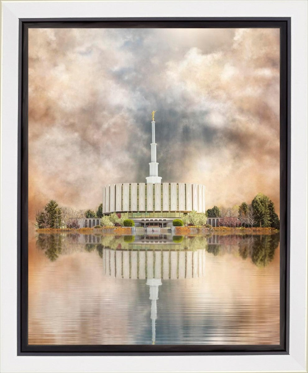 Millennial Reflection Provo Utah Temple Gallery Wrap