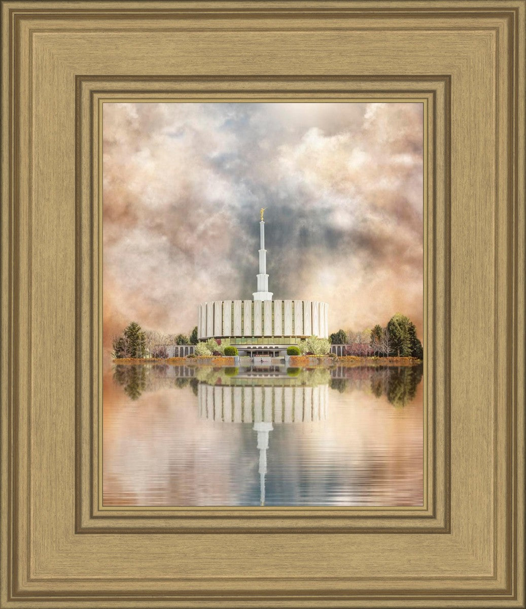 Millennial Reflection Provo Utah Temple