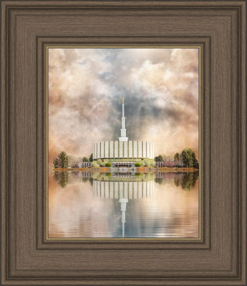 Millennial Reflection Provo Utah Temple
